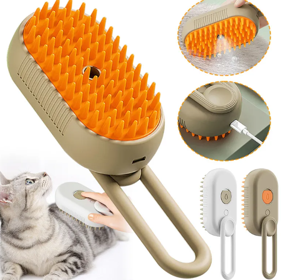 Cat Steam Brush Steamy 3 In 1 Electric Spray Cat Hair Brushes For Massage Pet Grooming Comb Hair Removal Combs Pet Products