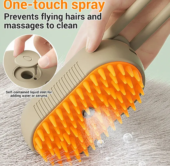 Cat Steam Brush Steamy 3 In 1 Electric Spray Cat Hair Brushes For Massage Pet Grooming Comb Hair Removal Combs Pet Products